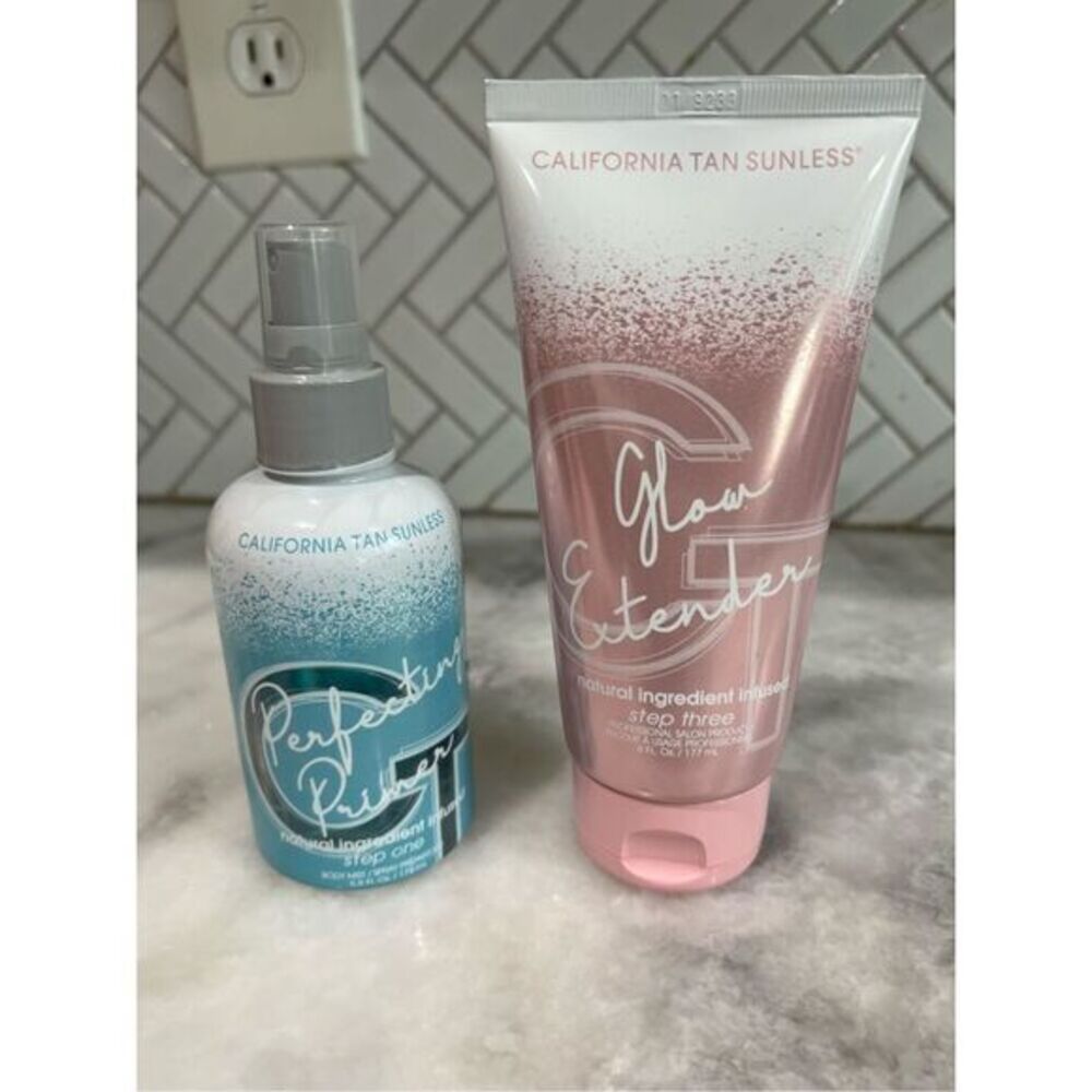 California Tan Sunless Perfecting Primer Step One Spray step and cream step 1 &
